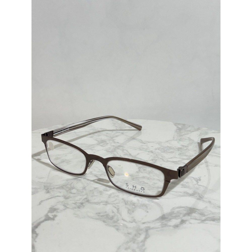 SHO + EYEWORKS Prague Eyeglass Frames 49mm Brown Made in Japan